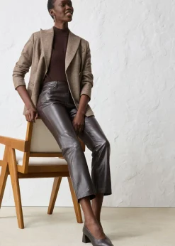 bonprix bonprix Pantalón de napa de borrego Marrón oscuro Outlet