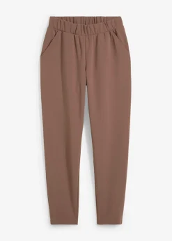 bonprix bonprix Pantalón de neopreno con cintura cómoda Marrón medio Outlet