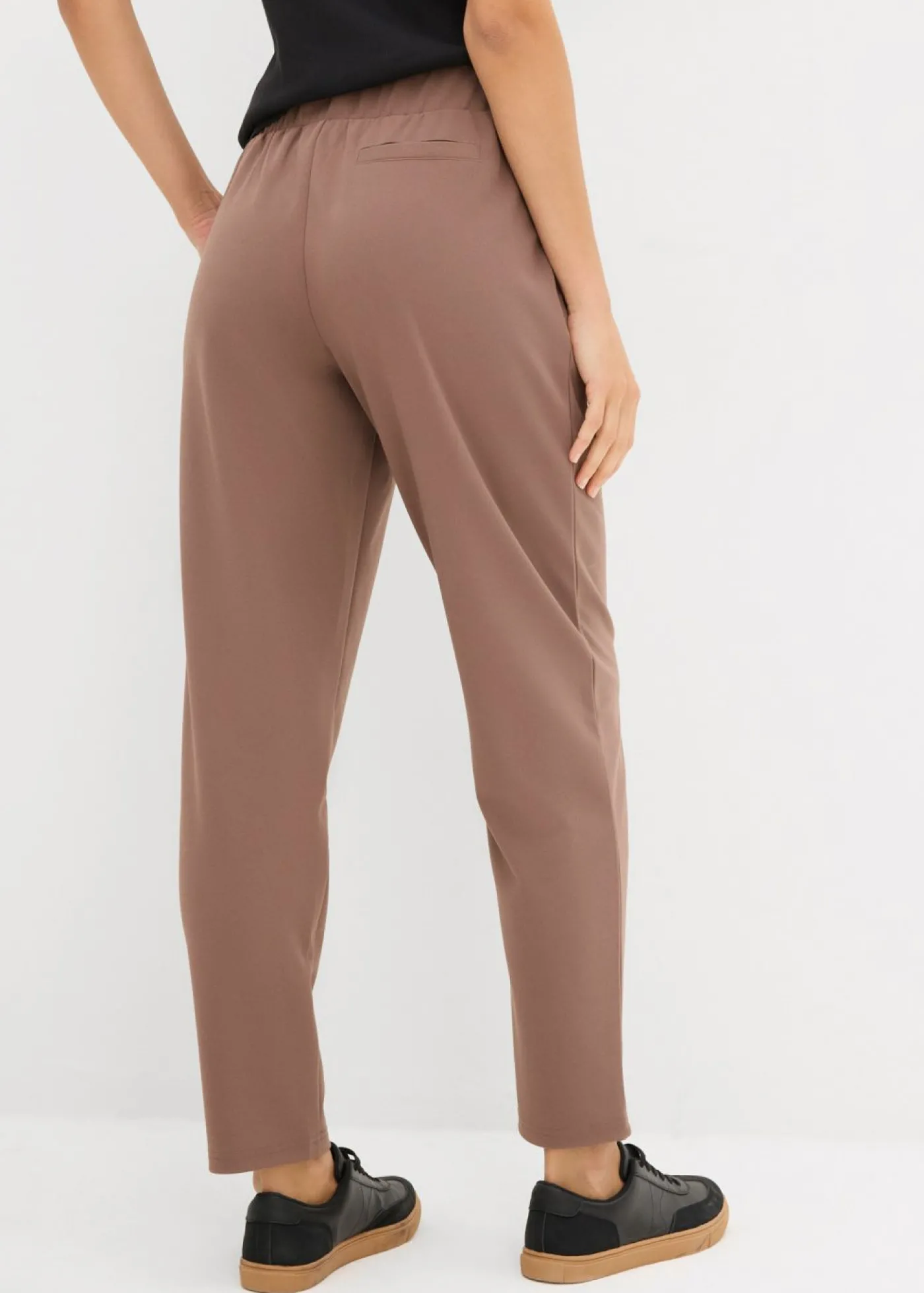bonprix bonprix Pantalón de neopreno con cintura cómoda Marrón medio Outlet