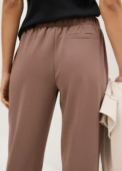 bonprix bonprix Pantalón de neopreno con cintura cómoda Marrón medio Outlet