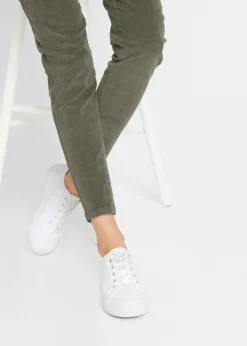 bonprix bonprix Pantalón de pana con cordón Oliva Discount