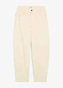 bonprix bonprix Pantalón de pana con corte barrel Beige natural Clearance