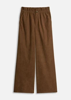 bonprix bonprix Pantalón de pana con perneras anchas marrón Hot
