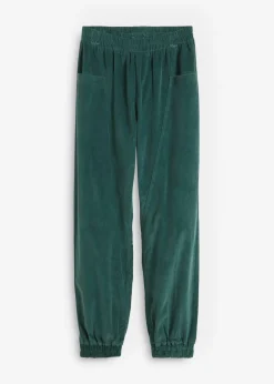 bonprix bonprix Pantalón de pana de mezcla de algodón verde mate Hot