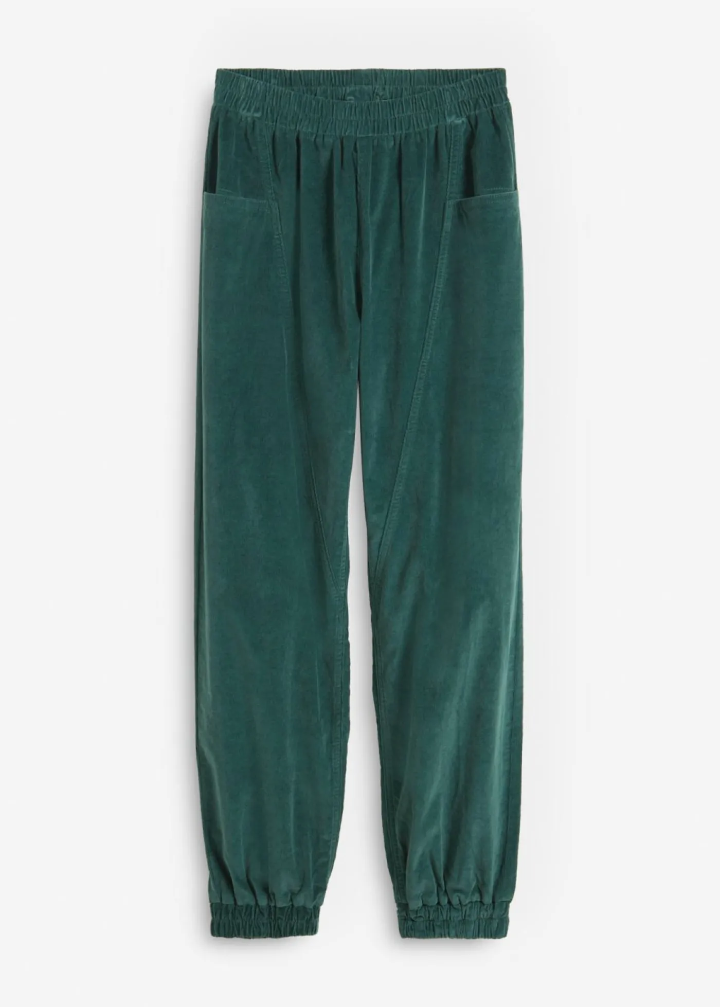 bonprix bonprix Pantalón de pana de mezcla de algodón verde mate Hot