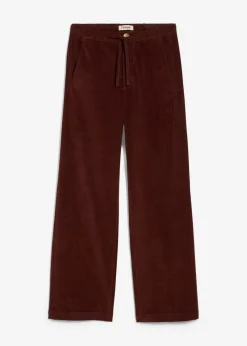bonprix bonprix Pantalón de pana de mezcla de algodón Café Online