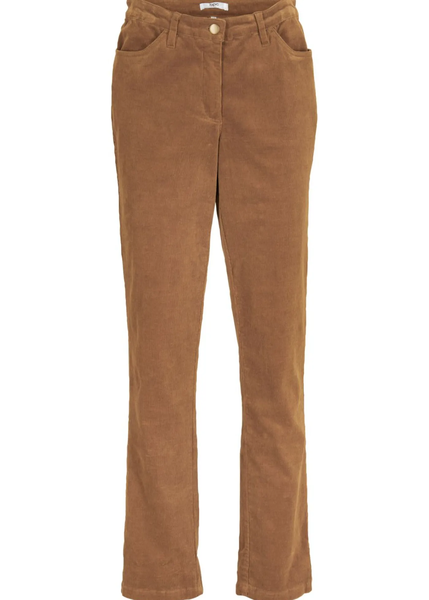 bonprix bonprix Pantalón de pana elásticos, straight bronceado Hot