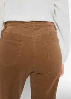 bonprix bonprix Pantalón de pana elásticos, straight bronceado Hot