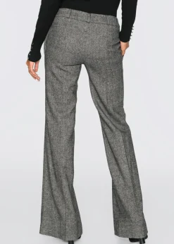 bonprix bonprix Pantalón de pierna ancha gris/negro moteado New
