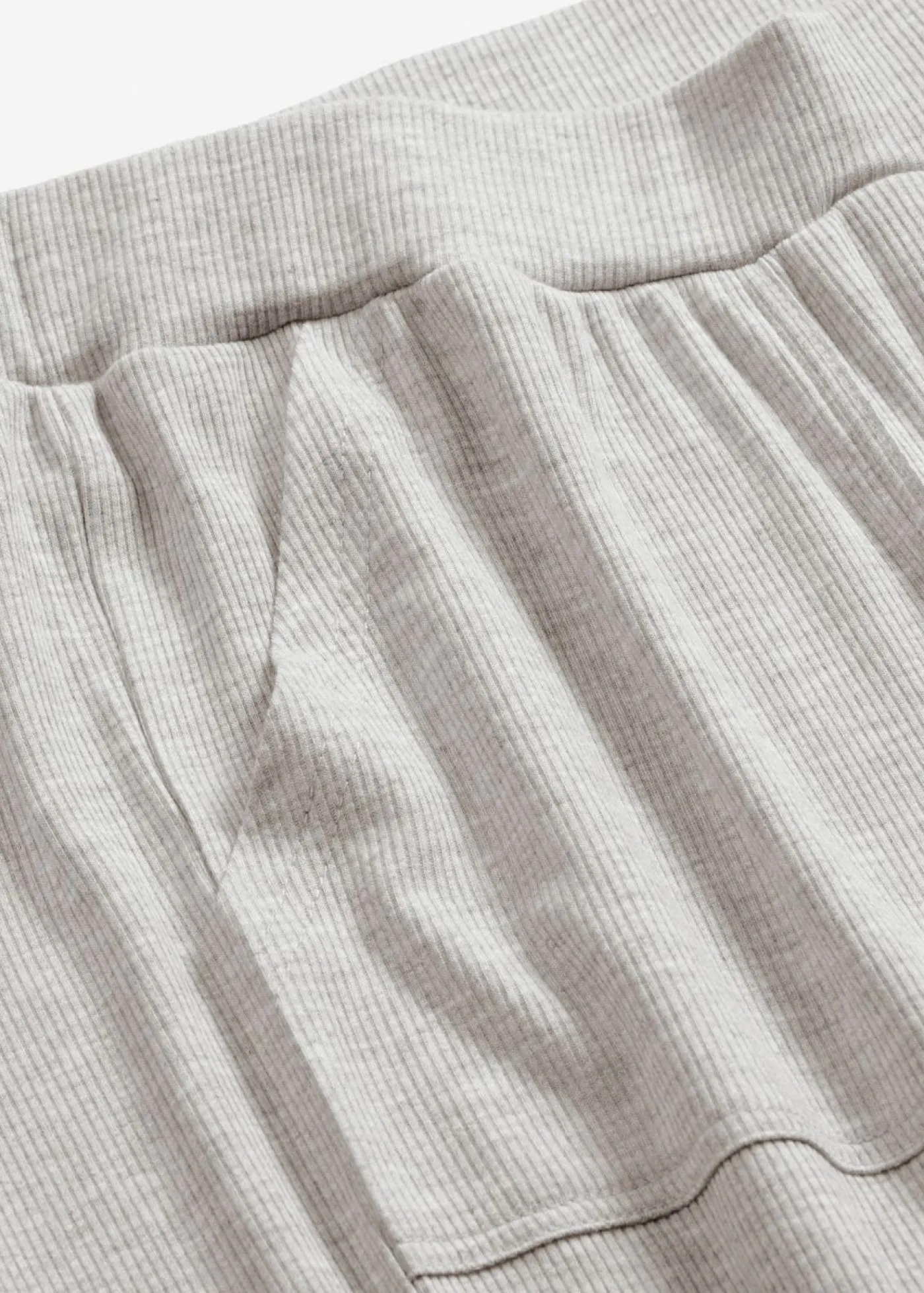 bonprix bonprix Pantalón de pijama de suave canalé de viscosa gris claro jaspeado moteado New