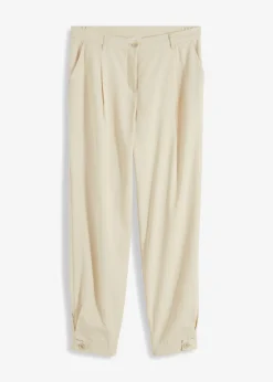 bonprix bonprix Pantalón de pinzas gris guijarro Hot