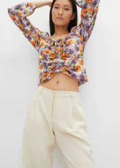 bonprix bonprix Pantalón de pinzas gris guijarro Hot