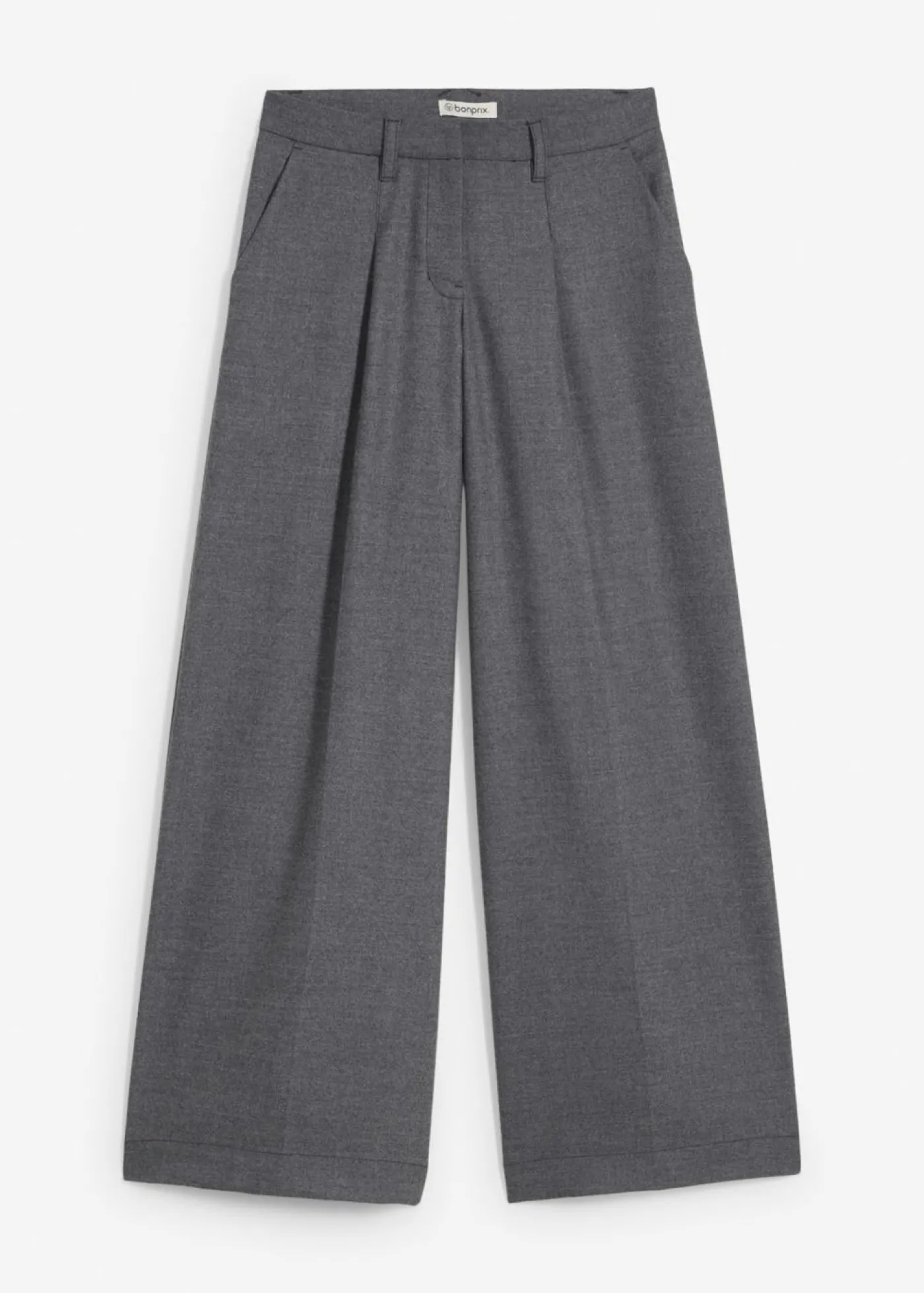 bonprix bonprix Pantalón de pinzas Antracita jaspeado Outlet