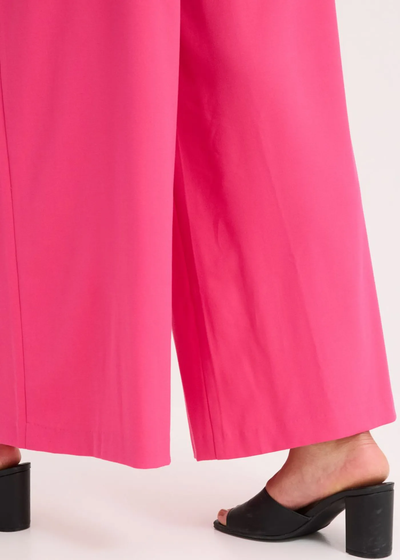 bonprix bonprix Pantalón de pinzas con cinturón (2 piezas) Pink lady Hot