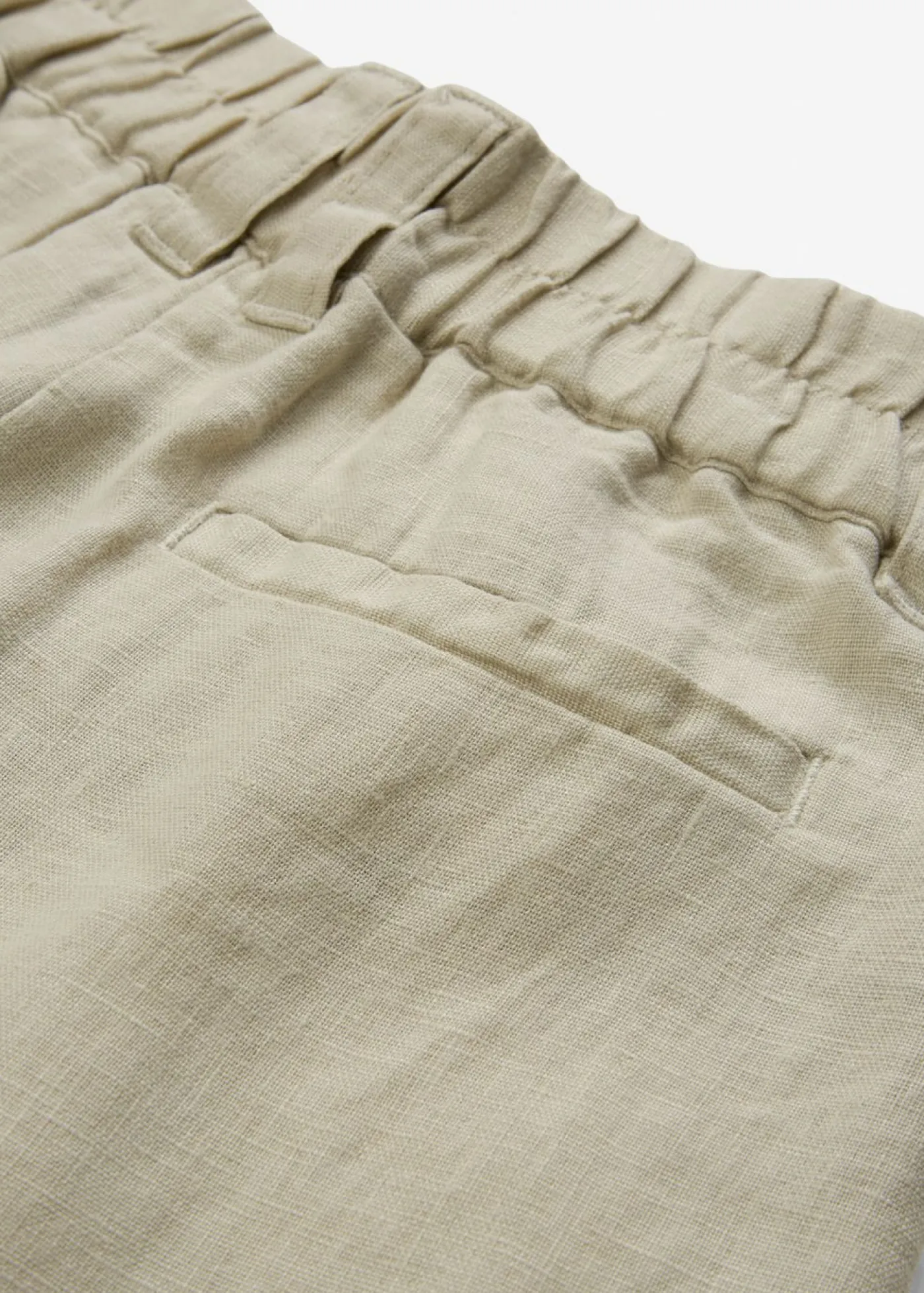 bonprix bonprix Pantalón de pinzas de lino puro Arena claro Best