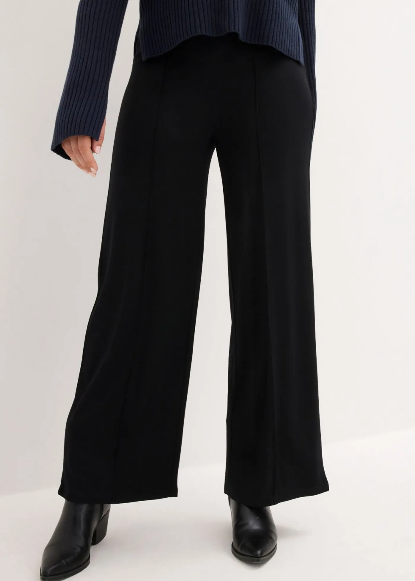 bonprix bonprix Pantalón de punto Negro Clearance
