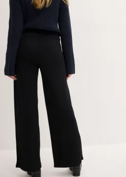 bonprix bonprix Pantalón de punto Negro Clearance