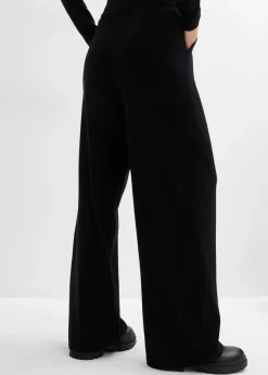 bonprix bonprix Pantalón de punto de mezcla de cachemir suave Negro Best