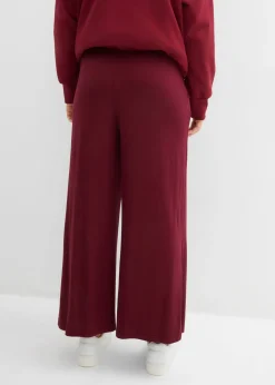 bonprix bonprix Pantalón de punto de mezcla de viscosa fluida, largo 7/8 rojo avellana Best