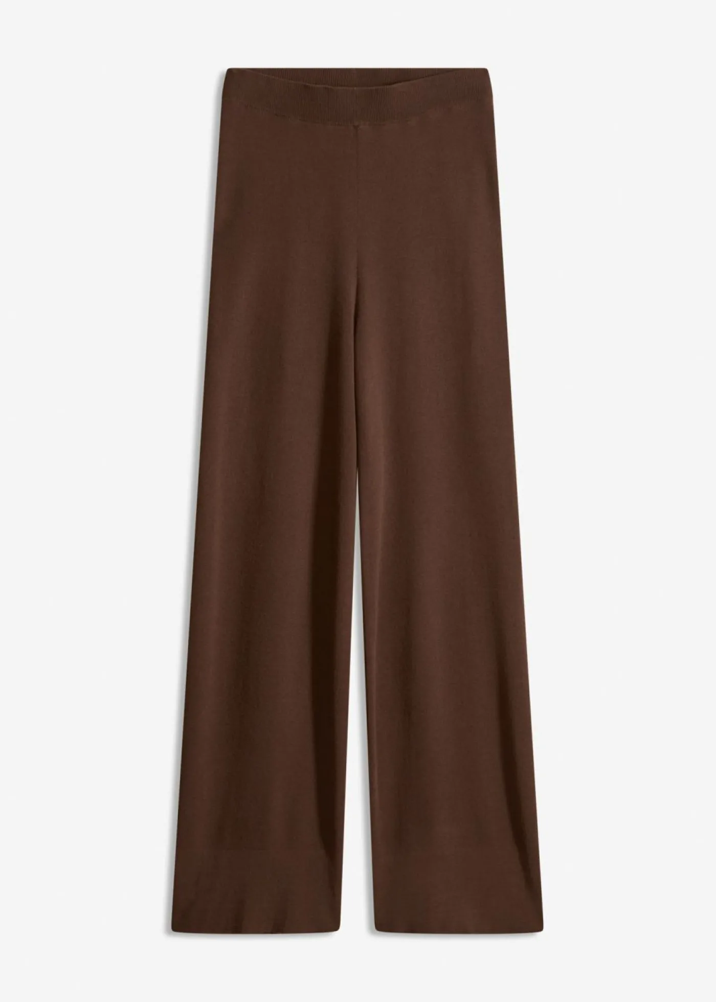 bonprix bonprix Pantalón de punto de mezcla de viscosa suave marrón Hot
