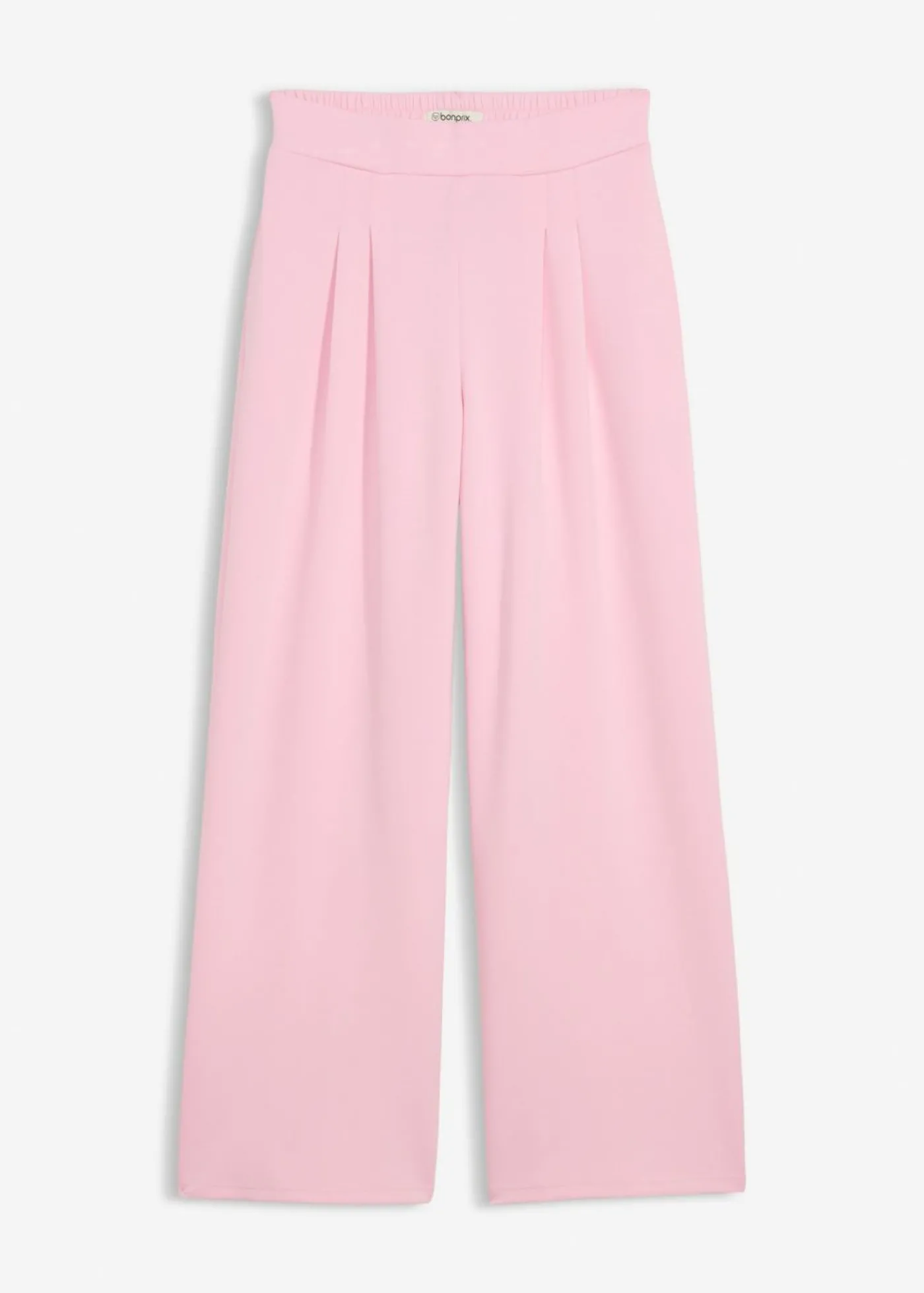 bonprix bonprix Pantalón de punto de neopreno con pinzas rosa cristal Outlet
