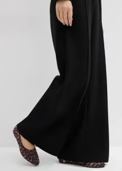bonprix bonprix Pantalón de Punto di Roma Negro Online
