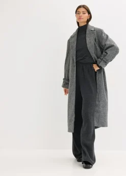 bonprix bonprix Pantalón de punto fino antracita jaspeado moteado New