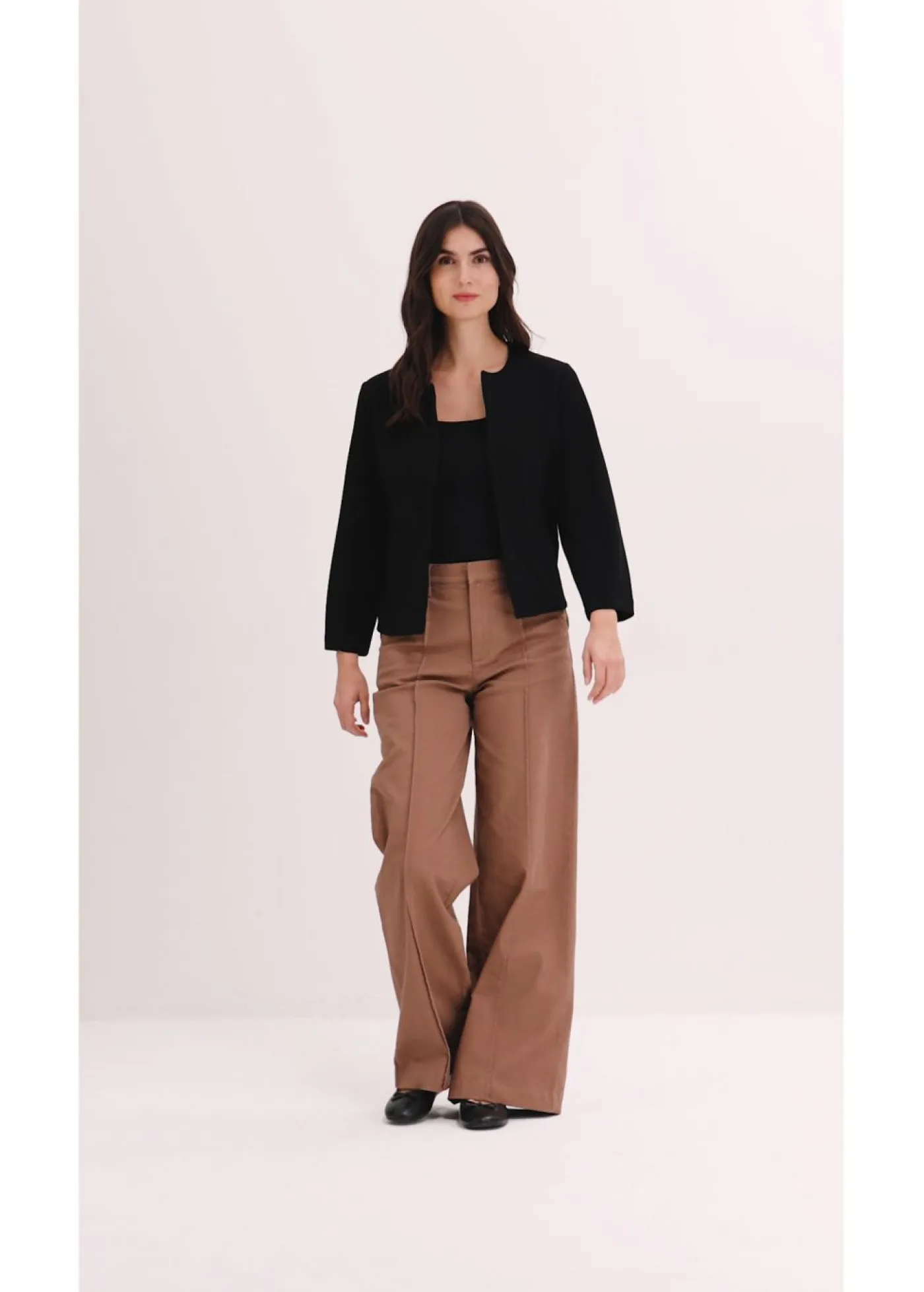 bonprix bonprix Pantalón de sarga Marrón castaño
