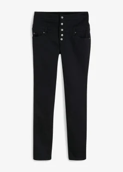 bonprix bonprix Pantalón de sarga elástica Negro