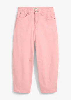 bonprix bonprix Pantalón de sarga en mezcla de algodón elástico rosa pálido Outlet