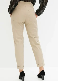 bonprix bonprix Pantalón de sarga tipo paperbag Arena Outlet