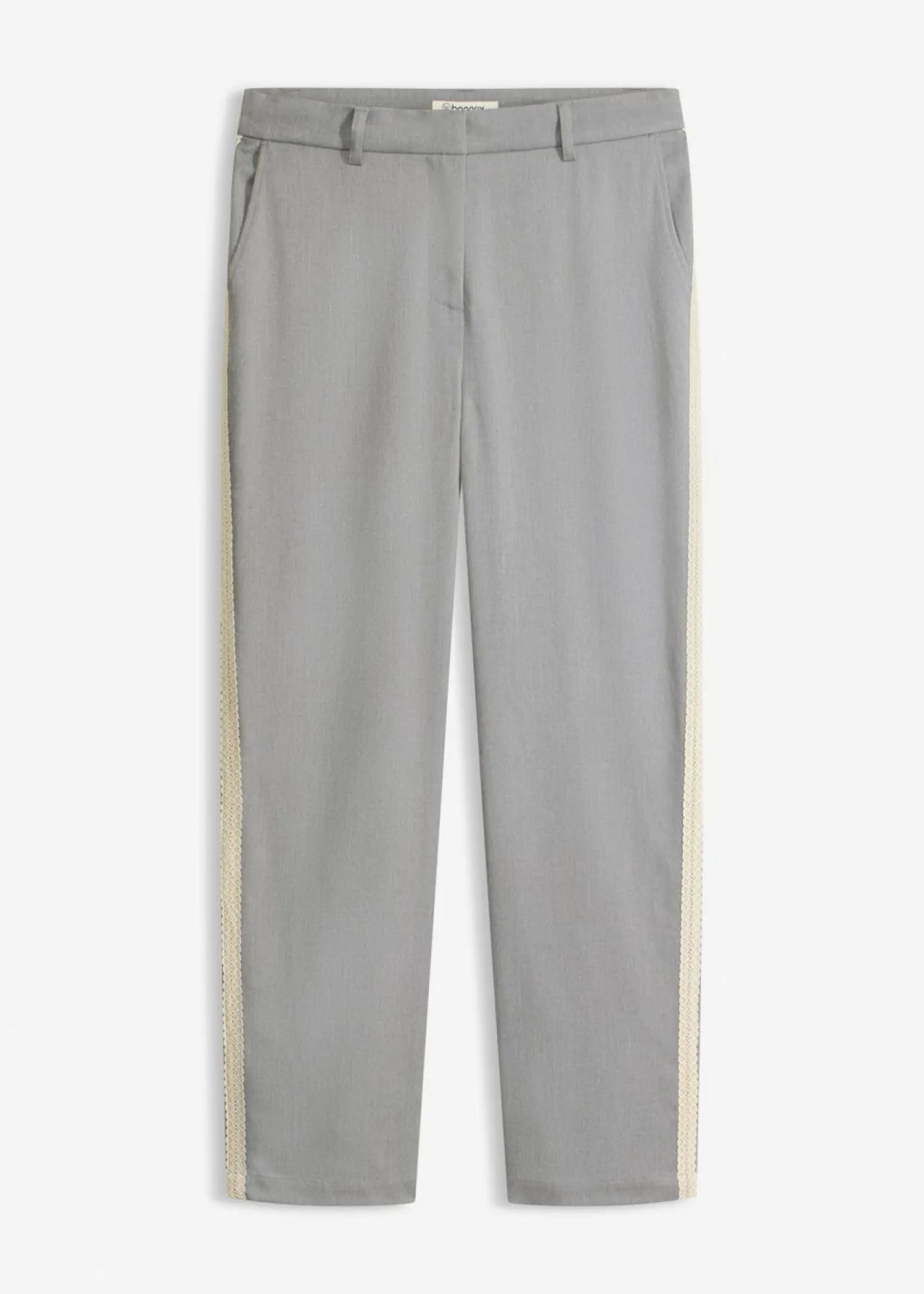 bonprix bonprix Pantalón de traje con cinturilla cómoda gris moteado Online