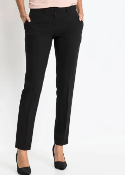 bonprix bonprix Pantalón de traje con pinzas Negro Clearance