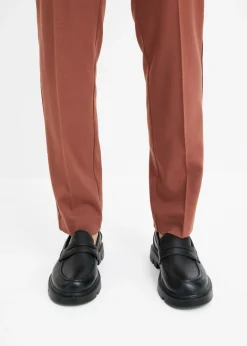 bonprix bonprix Pantalón de traje con pinzas marrón ahumado Discount