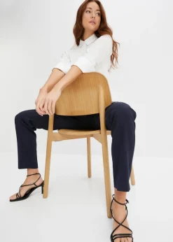 bonprix bonprix Pantalón de traje con pinzas Azul oscuro Sale