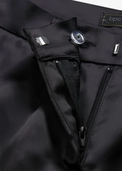 bonprix bonprix Pantalón de traje de satén fino Negro Outlet