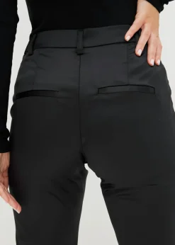 bonprix bonprix Pantalón de traje de satén fino Negro Outlet