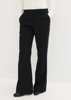 bonprix bonprix Pantalón de traje flared Negro Hot