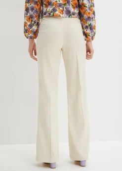 bonprix bonprix Pantalón de traje flared gris guijarro Clearance