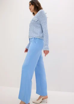 bonprix bonprix Pantalón de traje flared azul provenzal Discount