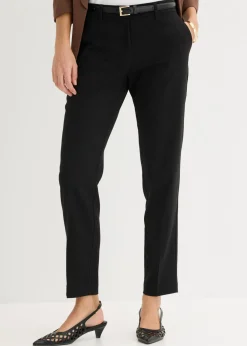 bonprix bonprix Pantalón de traje, petite Negro Discount