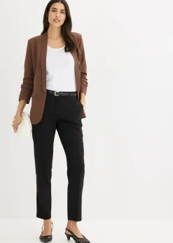 bonprix bonprix Pantalón de traje, petite Negro Discount