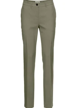 bonprix bonprix Pantalón de traje, petite Verde oliva Discount