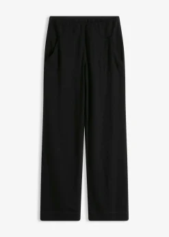 bonprix bonprix Pantalón deportivo con bolsillos y material de secado rápido Negro Clearance