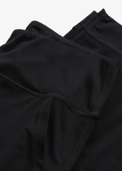 bonprix bonprix Pantalón deportivo con bolsillos y material de secado rápido Negro Clearance