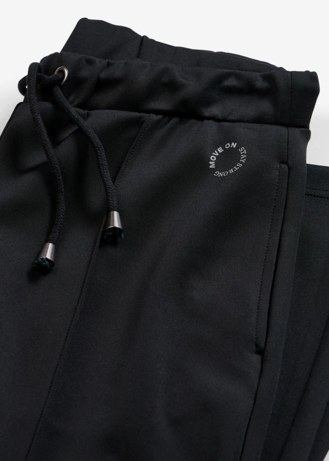 bonprix bonprix Pantalón deportivo con costuras decorativas Negro Clearance