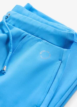 bonprix bonprix Pantalón deportivo con costuras decorativas azul brillante Outlet