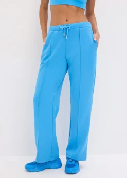 bonprix bonprix Pantalón deportivo con costuras decorativas azul brillante Outlet