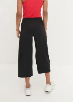 bonprix bonprix Pantalón deportivo hasta la pantorrilla de material de secado rápido Negro Sale