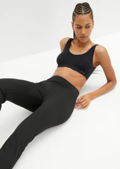 bonprix bonprix Pantalón deportivo moldeador de secado rápido Negro Clearance